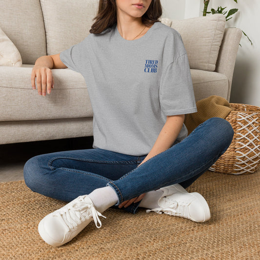 Tired Moms Club T-Shirt — Casual Graphic Tee for Sleep-Deprived Moms