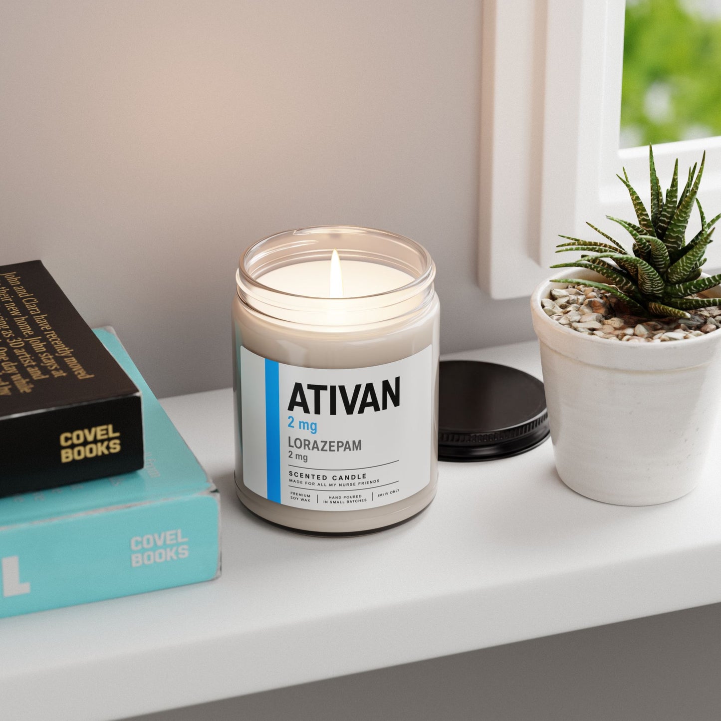 Ativan Label Soy Candle — 9oz Scented Lorazepam-Inspired Candle