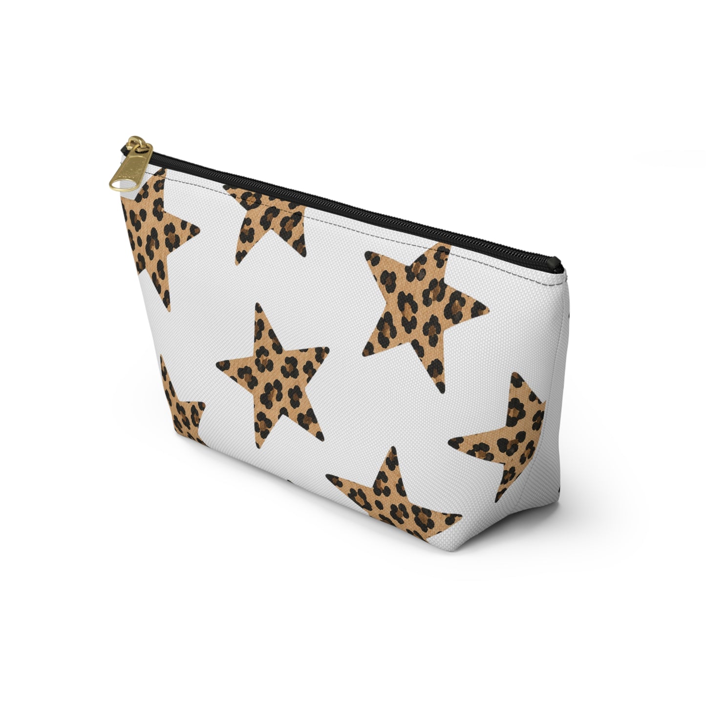 Leopard Star Accessory Pouch — Animal Print Makeup & Travel Bag