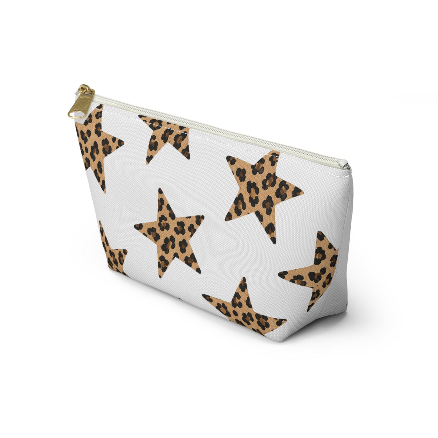Leopard Star Accessory Pouch — Animal Print Makeup & Travel Bag