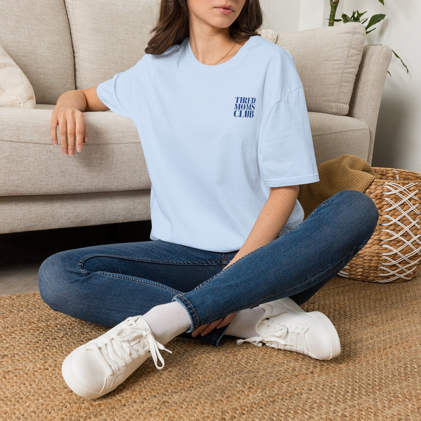 Tired Moms Club T-Shirt — Casual Graphic Tee for Sleep-Deprived Moms