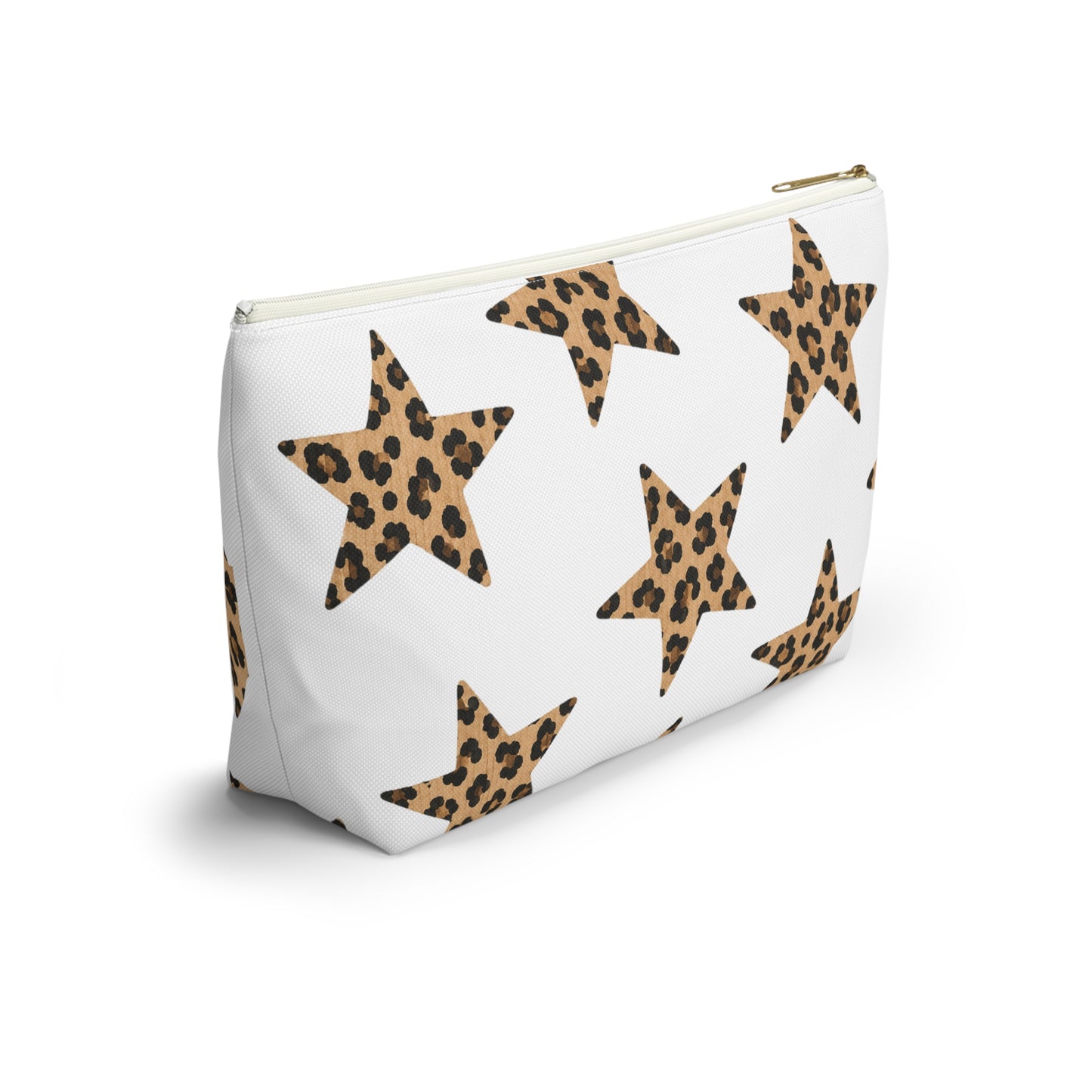 Leopard Star Accessory Pouch — Animal Print Makeup & Travel Bag