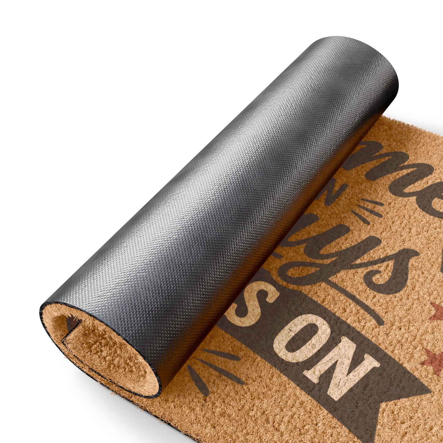 Doormat - "Welcome Except on Sundays, Football's On" Decorative Coir Welcome Mat
