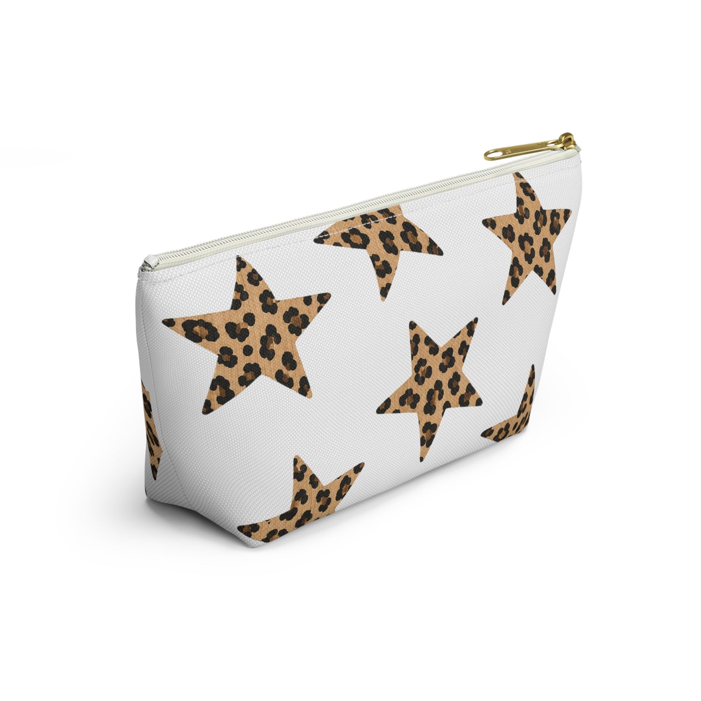 Leopard Star Accessory Pouch — Animal Print Makeup & Travel Bag