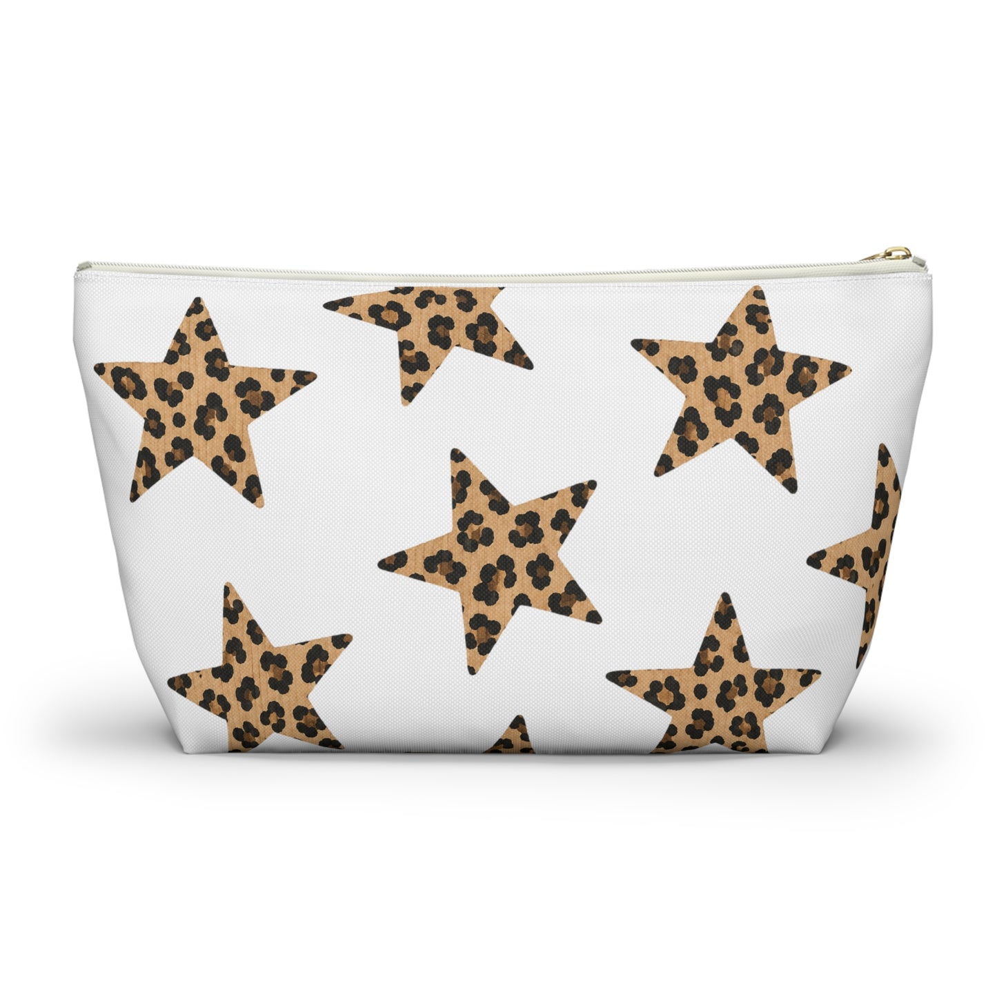 Leopard Star Accessory Pouch — Animal Print Makeup & Travel Bag