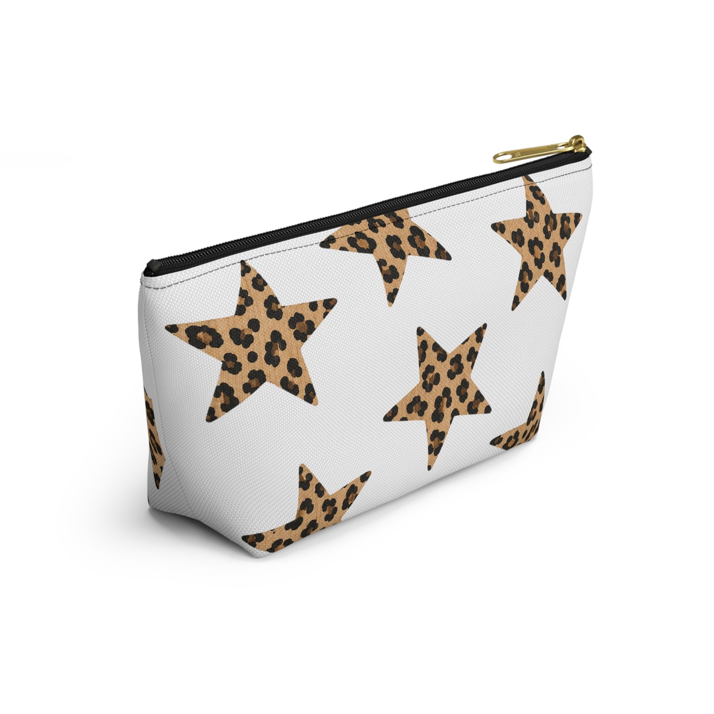 Leopard Star Accessory Pouch — Animal Print Makeup & Travel Bag