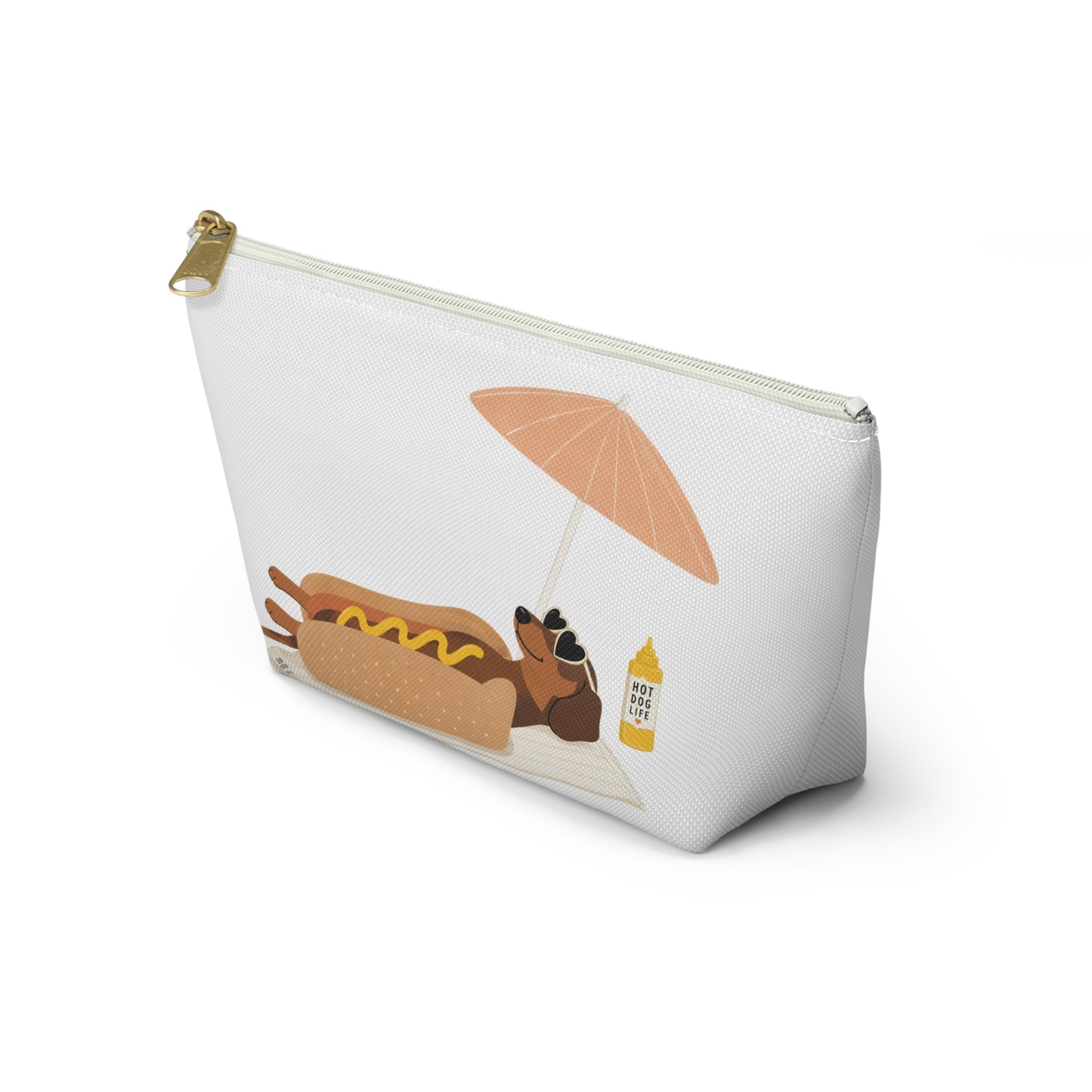 Dachshund Hot Dog Beach Accessory Pouch