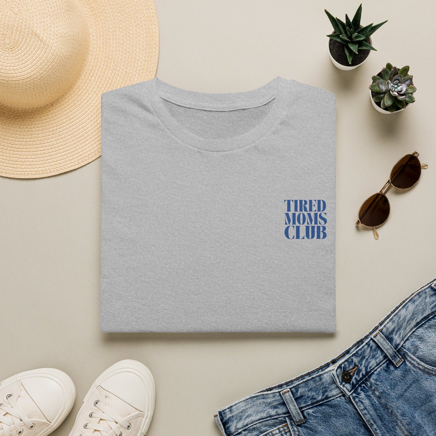 Tired Moms Club T-Shirt — Casual Graphic Tee for Sleep-Deprived Moms
