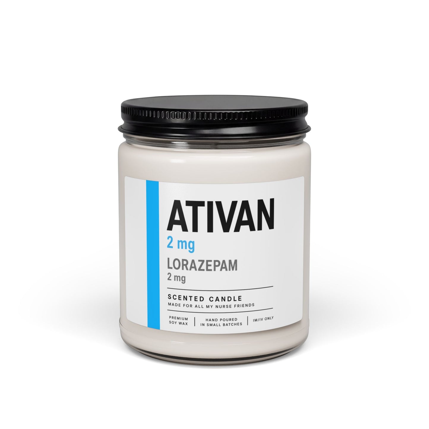 Ativan Label Soy Candle — 9oz Scented Lorazepam-Inspired Candle
