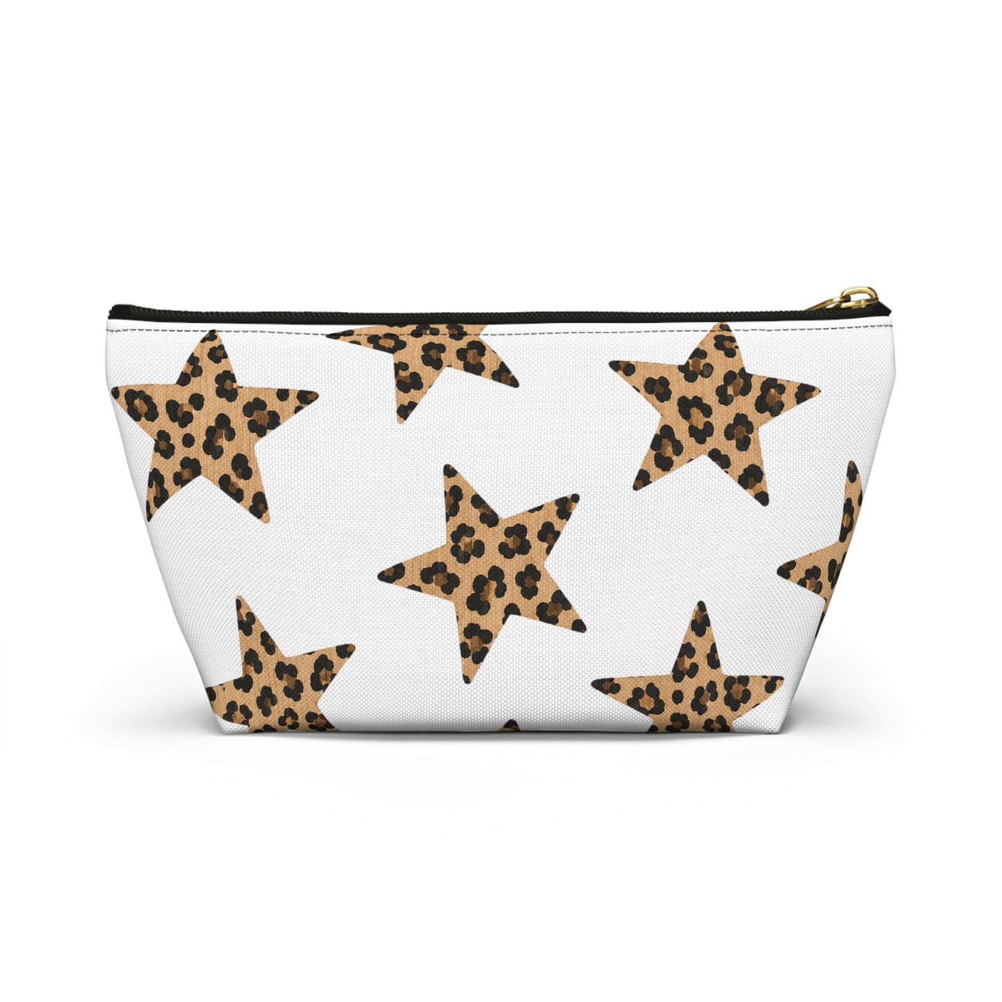 Leopard Star Accessory Pouch — Animal Print Makeup & Travel Bag