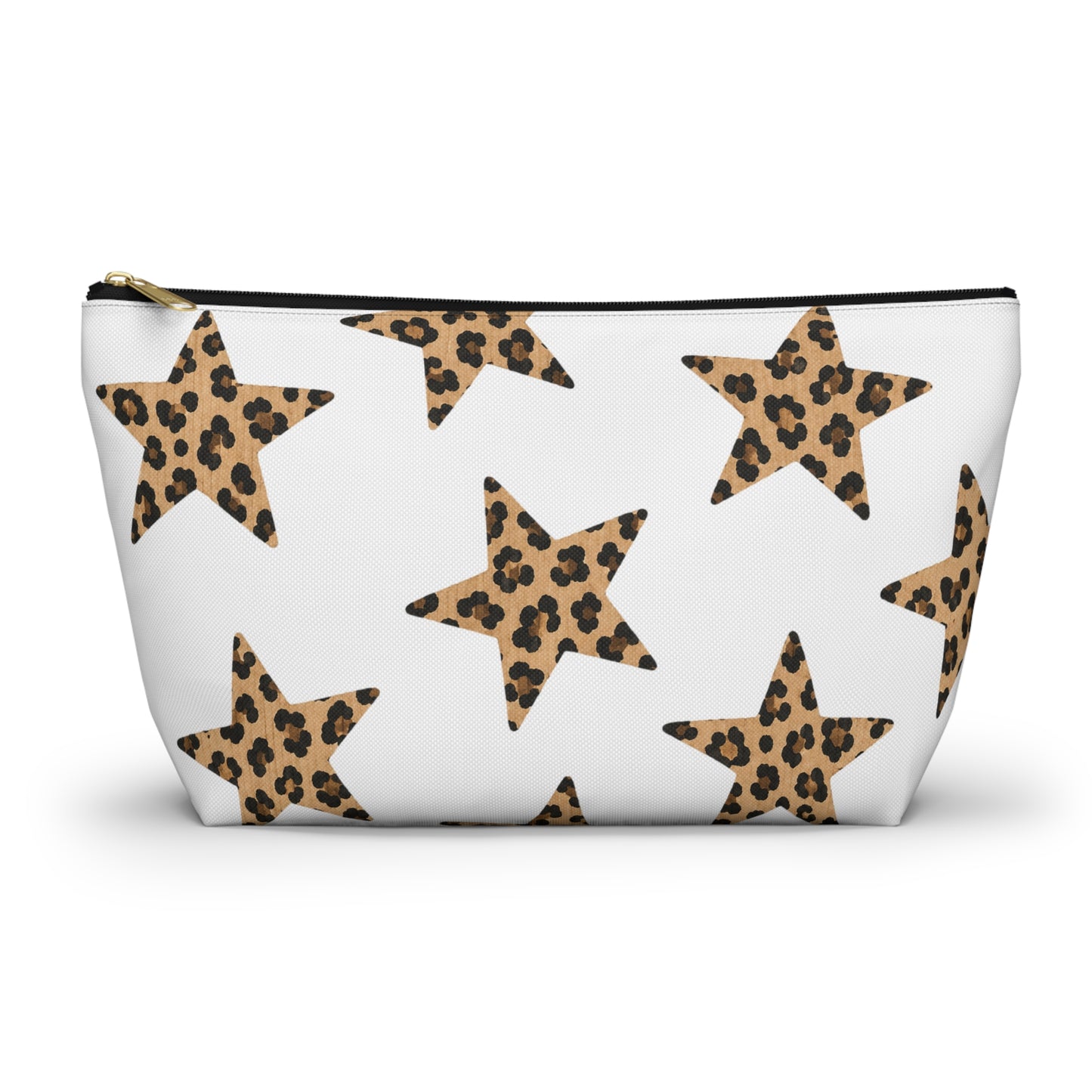 Leopard Star Accessory Pouch — Animal Print Makeup & Travel Bag