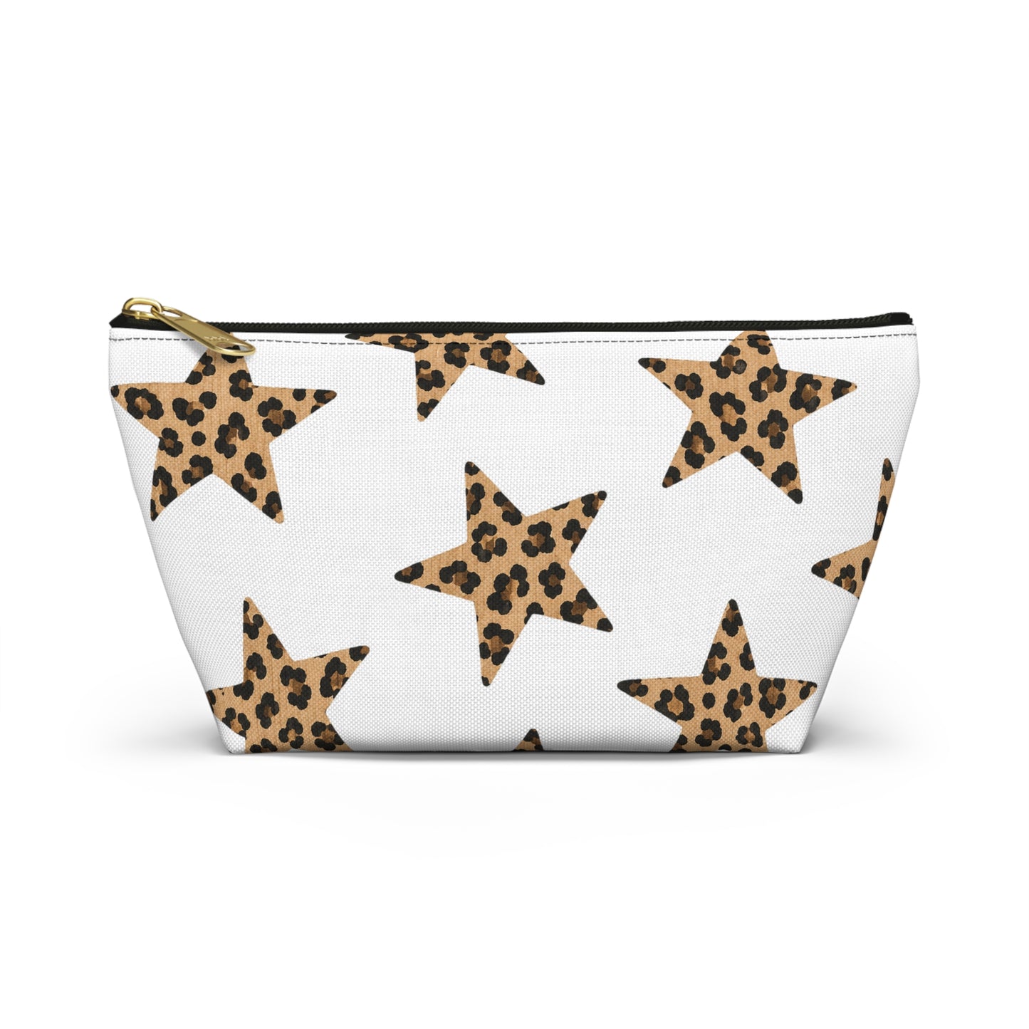 Leopard Star Accessory Pouch — Animal Print Makeup & Travel Bag