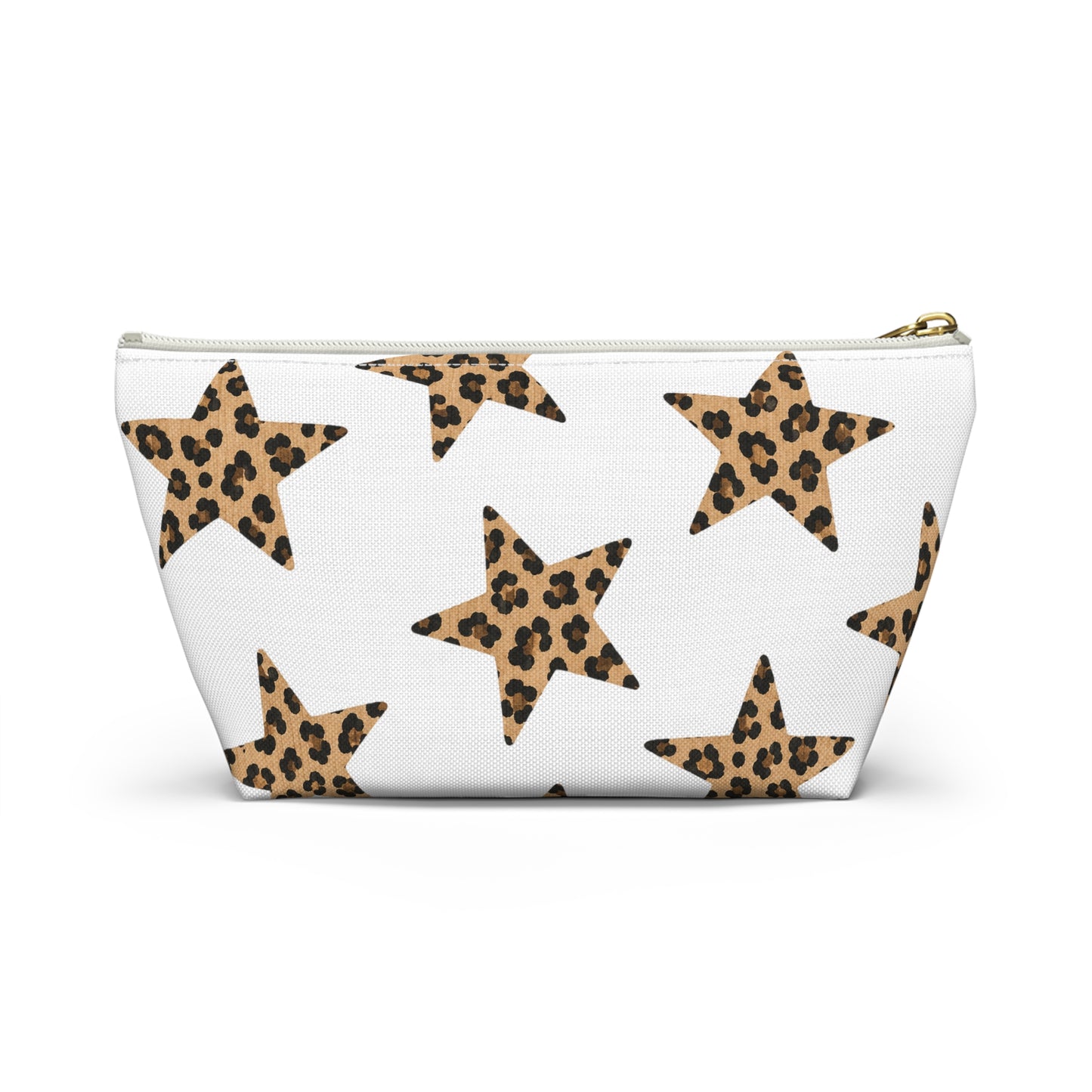 Leopard Star Accessory Pouch — Animal Print Makeup & Travel Bag