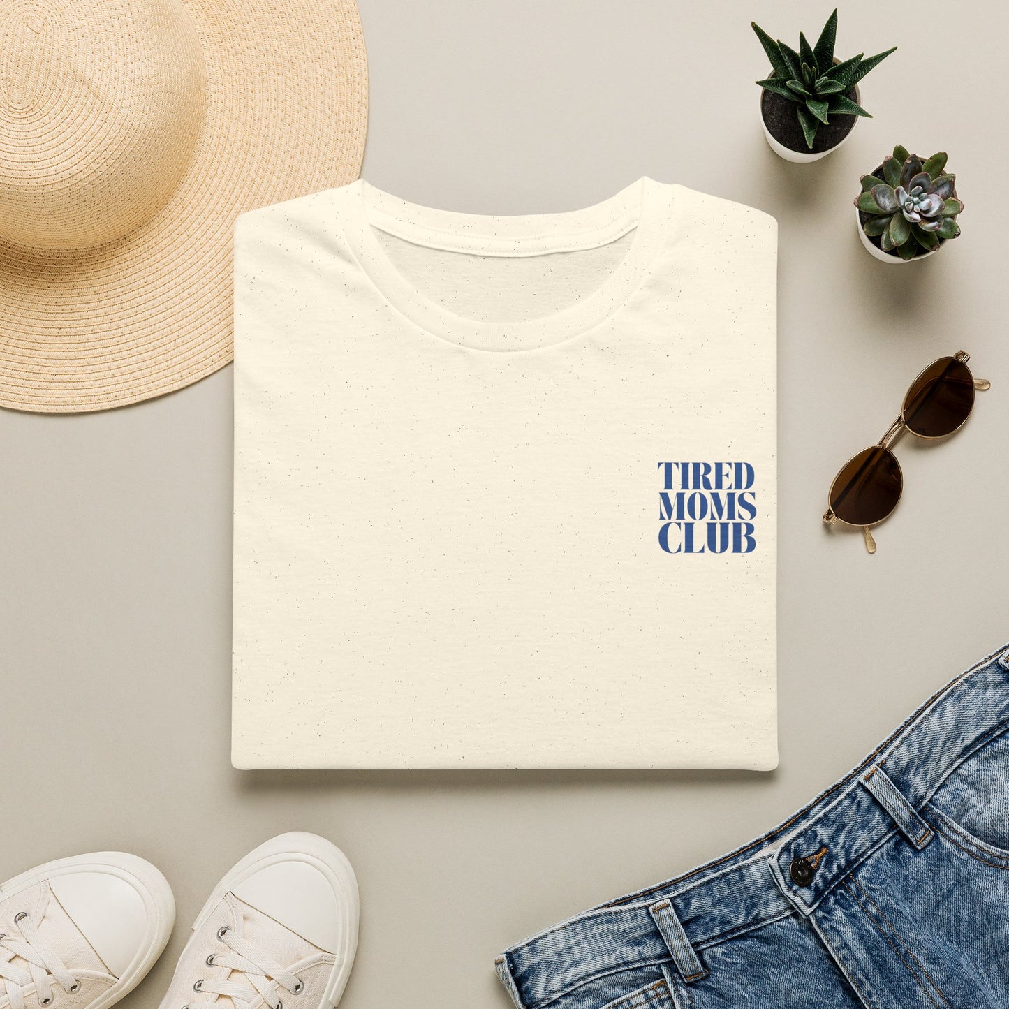Tired Moms Club T-Shirt — Casual Graphic Tee for Sleep-Deprived Moms