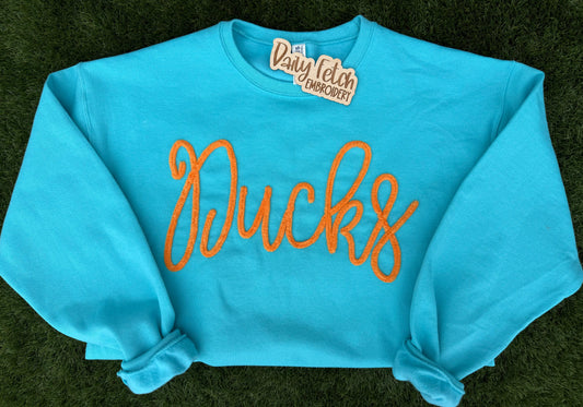 Ducks Yarn Embroidered Sweatshirt