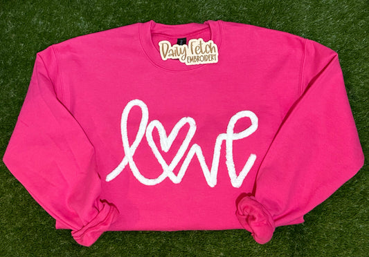 Love Yarn Embroidered Sweatshirt
