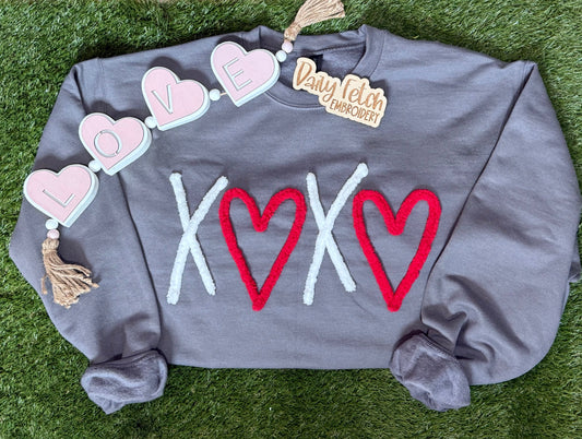X❤️X❤️ Yarn Embroidered Sweatshirt