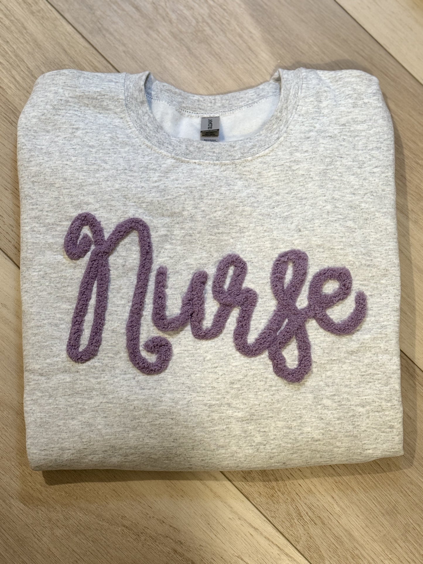 Nurse Yarn Embroidered Sweatshirt