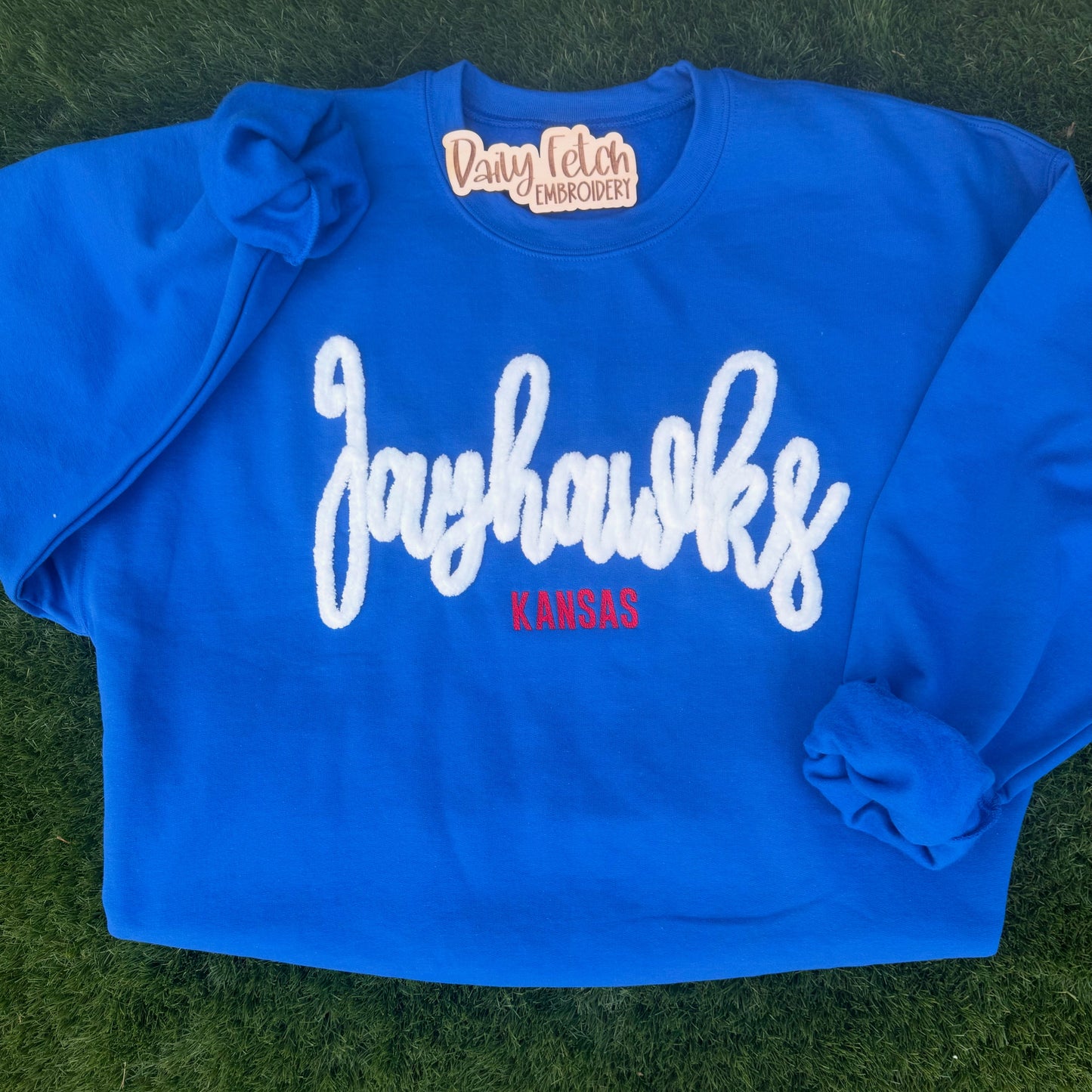 Kansas Yarn Embroidered Sweatshirt
