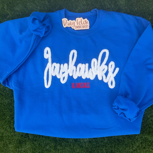 Kansas Yarn Embroidered Sweatshirt