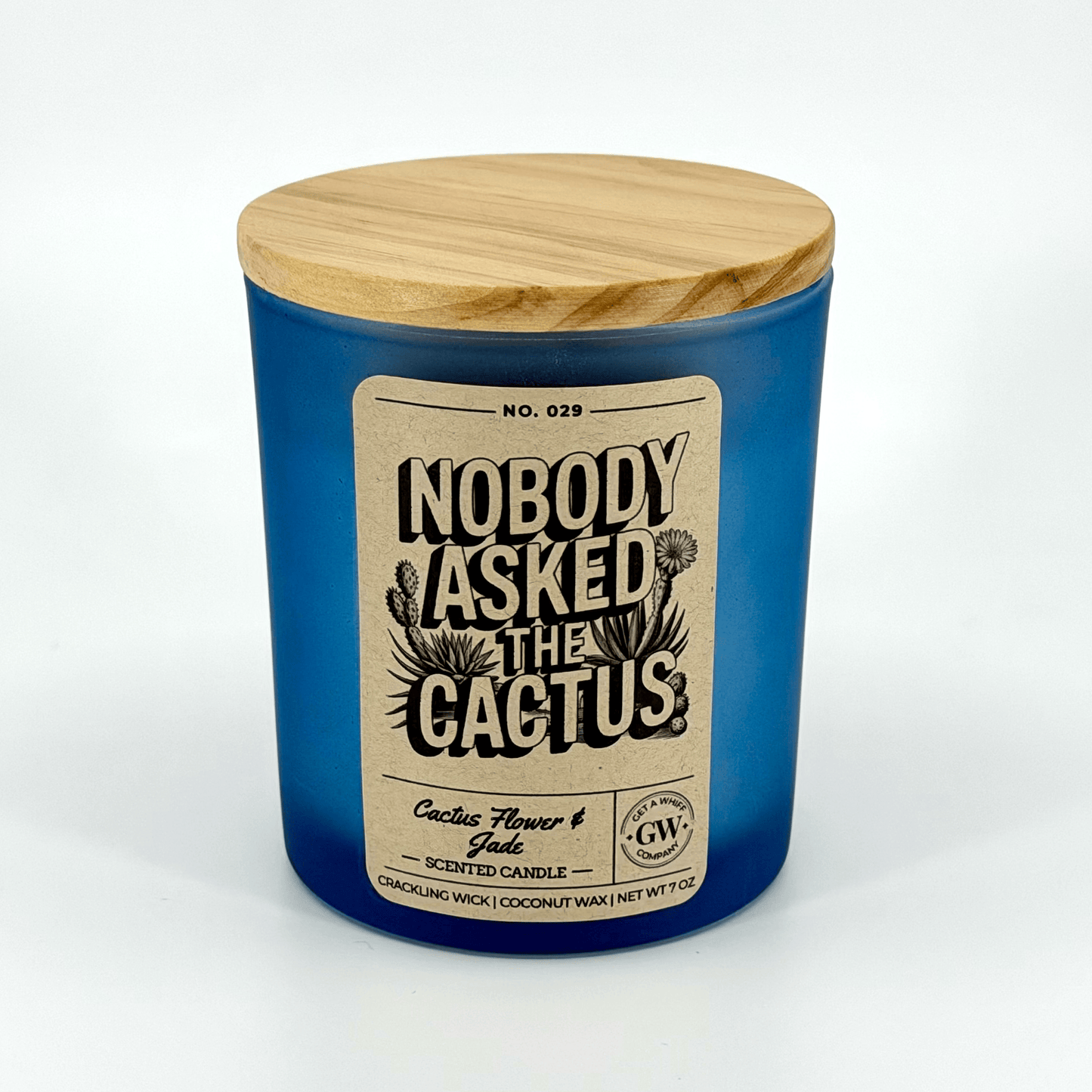 Nobody Asked the Cactus — Cactus Flower & Jade Candle