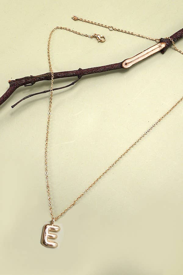 BALLOON BUBBLE PERSONALIZED INITIAL NECKLACE | 80N108